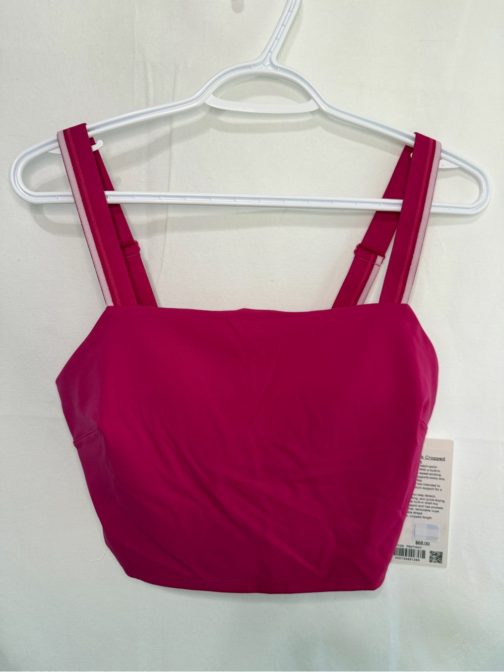 LULULEMON NWT Square Neck Cropped Tennis Tank - Size 8